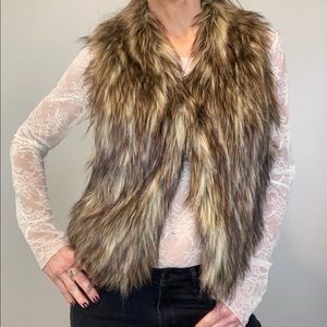 Faux fur vest